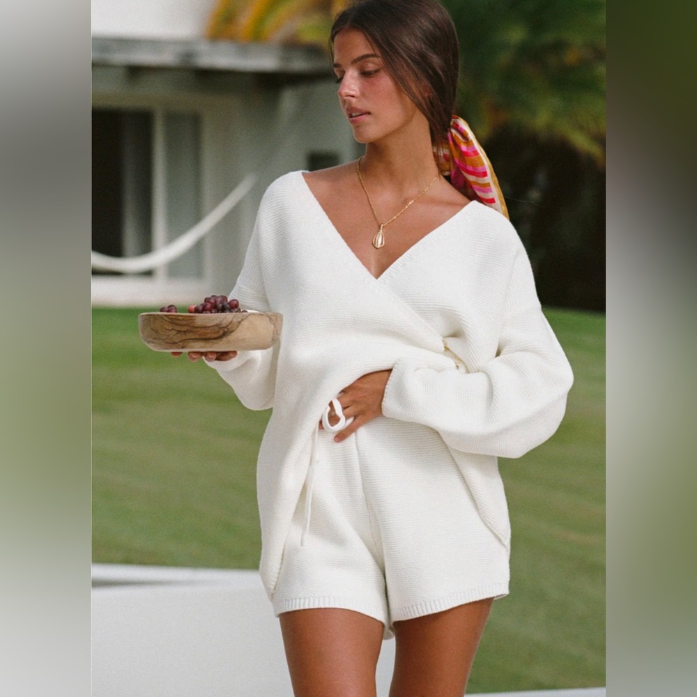 Sabo Skirt | Shorts | Sabo Skirt Zessi Knit Top And Shorts Set